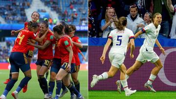 Espa&ntilde;a-Estados Unidos, octavos de final del Mundial de Francia