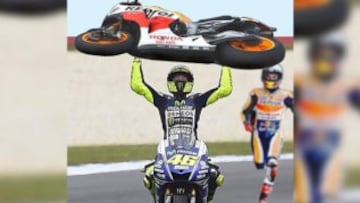 Los mejores memes del incidente entre Rossi y Márquez