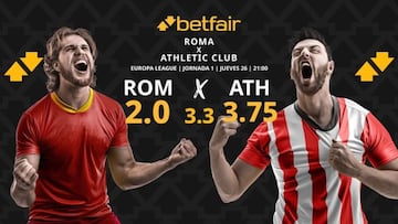 AS Roma vs. Athletic Club de Bilbao: horario, TV, pronósticos, estadísticas y clasificación