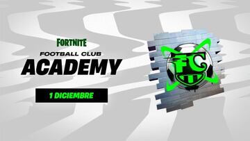 Esta imagen sería un arte oficial del evento Fortnite Football Club Academy