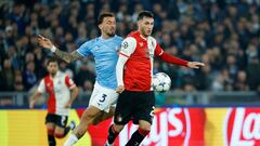 Los números de Santiago Giménez ante la Lazio en la Champions