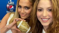 Shakira y JLo en el previo del Super Bowl LIV
