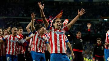 Falcao Garc&iacute;a celebrando un t&iacute;tulo con el Atl&eacute;tico de Madrid.