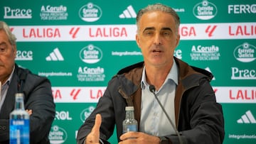 Pablo López, entrenador del Racing de Ferrol.