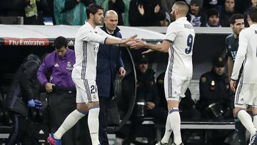 Morata entra al campo por Benzema.