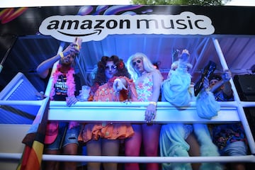 Manifestación por el Orgullo LGTBIQ+ en Madrid.