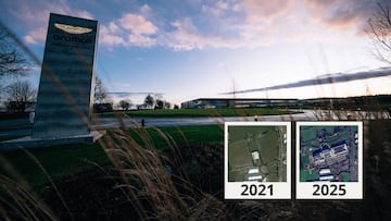 La evolución de la fábrica de Aston Martin en Silverstone.
