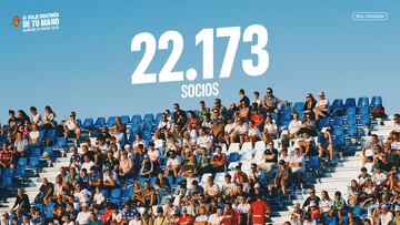 El Real Zaragoza alcanza los 22.173 socios