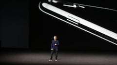 SAN FRANCISCO, CA - SEPTEMBER 07: (EDITORS NOTE: Image was created using a tilt-shift lens) Apple CEO Tim Cook speaks on stage during a launch event on September 7, 2016 in San Francisco, California. Apple Inc. is expected to unveil latest iterations of its smart phone, forecasted to be the iPhone 7. The tech giant is also rumored to be planning to announce an update to its Apple Watch wearable device.   Stephen Lam/Getty Images/AFP
 == FOR NEWSPAPERS, INTERNET, TELCOS &amp; TELEVISION USE ONLY ==