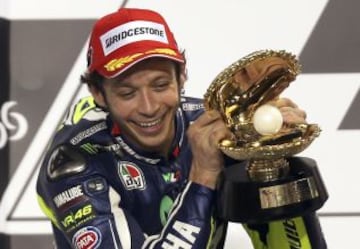 Valentino Rossi, feliz.