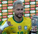 Neymar quiere que Argentina le gane a Colombia en la semifinal