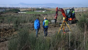 Comienzo de la construcción del aparcamiento en Tajonar.