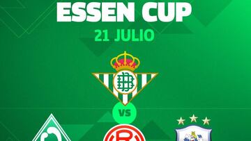 El Betis anuncia su participación en la Essen Cup del 21 de julio