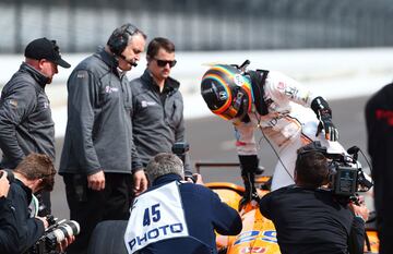 El primer test de Fernando Alonso en la Indy 500