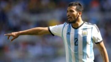 Garay, con Argentina.