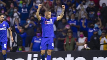 during the game Cruz Azul vs Toluca, corresponding to second leg match Quarterfinal of the Torneo Clausura Guard1anes 2021 of the Liga BBVA MX, at Azteca Stadium, on May 15, 2021.
 
 &amp;lt;br&amp;gt;&amp;lt;br&amp;gt;
 
 durante el partido Cruz Azul vs 