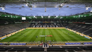 El estadio del Borussia M1&oacute;nchengladbach, vac&iacute;o.