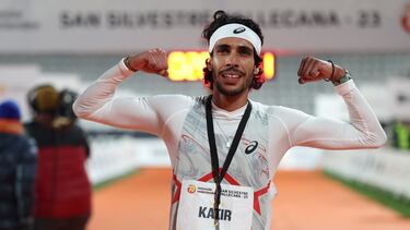 El atleta Mohamed Katir, en la última San Silvestre Vallecana.