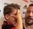El mejor video que verás hoy: ¡el fan más tierno de Vidal es hijo de un ídolo de Flamengo!