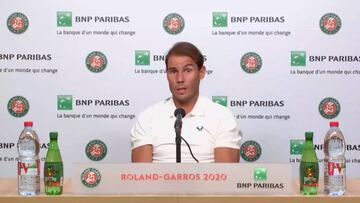 Nadal: "No creo que éste sea un partido que me haga saber dónde estoy"