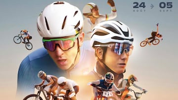 Cartel promocional de los Mundiales de ciclismo 2027 en la Alta Saboya.