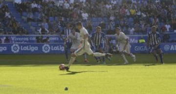 Cristiano Ronaldo marca el 1-1 de penalti. 