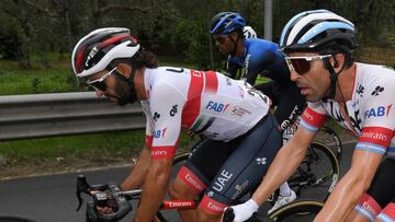 Fernando Gaviria durante la etapa 3 del Giro de Italia.