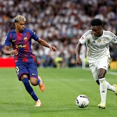 Lamine ‘golea’ a Vinicius y Mbappé