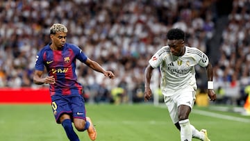 Lamine y Vinicius, en el Clásico.