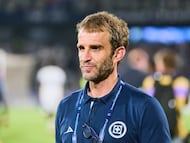 Iván Alonso en un partido de Concacaf Champions Cup con Cruz Azul.