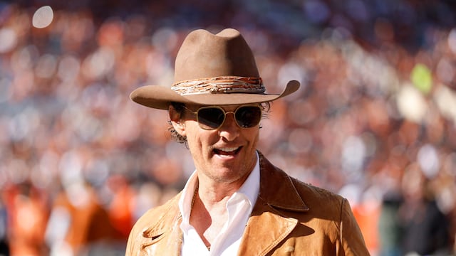 The Longhorns are looking to go 3-1 as they face Sam Houston today. One of their biggest fans is a Texas native turned Hollywood movie star.