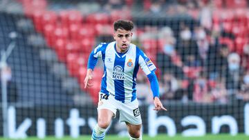 BILBAO, SPAIN - FEBRUARY 07: Oscar Melendo of RCD Espanyol in action during the LaLiga Santander match between Athletic Club and RCD Espanyol at San Mames Stadium on February 07, 2022 in Bilbao, Spain. (Photo by Juan Manuel Serrano Arce/Getty Images)
PUBLICADA 16/04/22 NA MA15 1COL (PUB SOLO BCN)