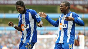 Hugo Rodallega, uno de los jugadores hist&oacute;ricos en el Wigan.