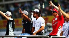 Drivers Parade del GP Italia 2016.