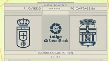 Resumen del Oviedo vs. Cartagena de la Liga Smartbank