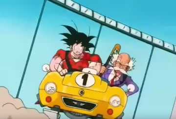 Dragon Ball Z Anime relleno Goku conducir.