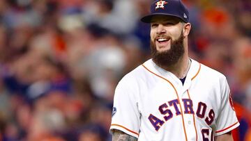 during Game Three of the American League Championship Series at Minute Maid Park on October 16, 2018 in Houston, Texas.