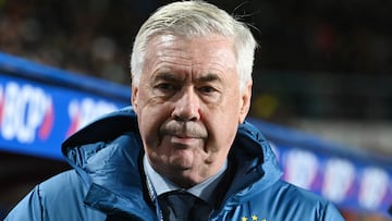 Soccer Football - World Cup - CONMEBOL Qualifiers - Bolivia v Brazil - Estadio Municipal El Alto, El Alto, Bolivia - September 9, 2025 Brazil coach Carlo Ancelotti before the match REUTERS/Claudia Morales
