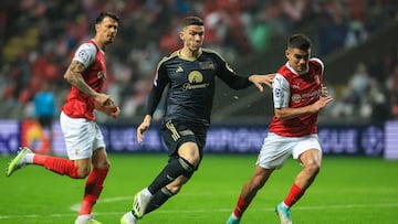 Vícypr Gómez con el Braga, su actual equipo.