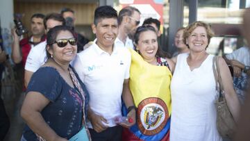 Nairo Quintana durante la rueda de prensa previa al inicio de la Vuelta a España.