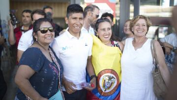 Nairo Quintana durante la rueda de prensa previa al inicio de la Vuelta a Espa&ntilde;a.
 
 
 