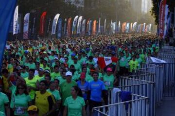 En la Alameda Bernardo O higgins, se dio inicio a una nueva versión de la Maraton de Santiago.