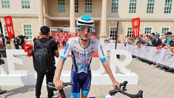 Pello Bilbao, en una salida del UAE Tour.