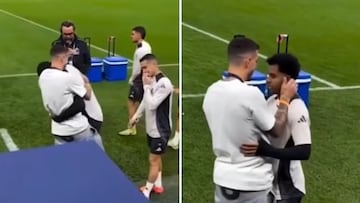 Joselu’s emotional reunion with Real Madrid players moves fans to tears