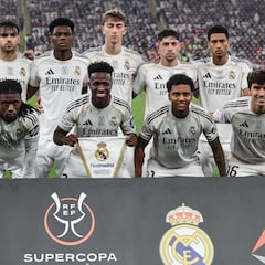 Aprobados y suspensos del Real Madrid contra el Barcelona en la Supercopa: con Vinicius y Gonzalo no basta