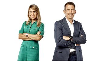 Susana Guasch y Carlos Mart赤nez, en la segunda edici車n del informativo deportivo de #Vamos