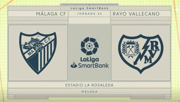 Resumen y goles del Málaga vs. Rayo de la Liga Smartbank