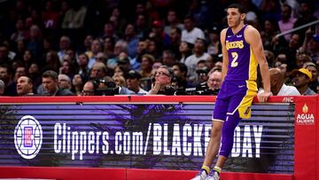 Lonzo Ball, base de Los Angeles Lakers.