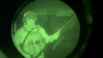 Yevgeny Prigozhin, founder of Russia's Wagner mercenary force, speaks in a video message that was allegedly filmed near the city administration building in Bakhmut, Ukraine, in this still image from an undated video filmed through a night vision device and released on April 3, 2023. Concord Press Service/Handout via REUTERS THIS IMAGE HAS BEEN SUPPLIED BY A THIRD PARTY. NO RESALES. NO ARCHIVES. MANDATORY CREDIT.     TPX IMAGES OF THE DAY