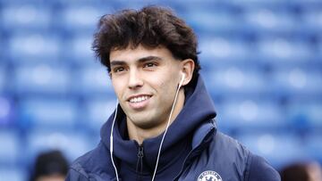 João Félix antes de un partido con el Chelsea.